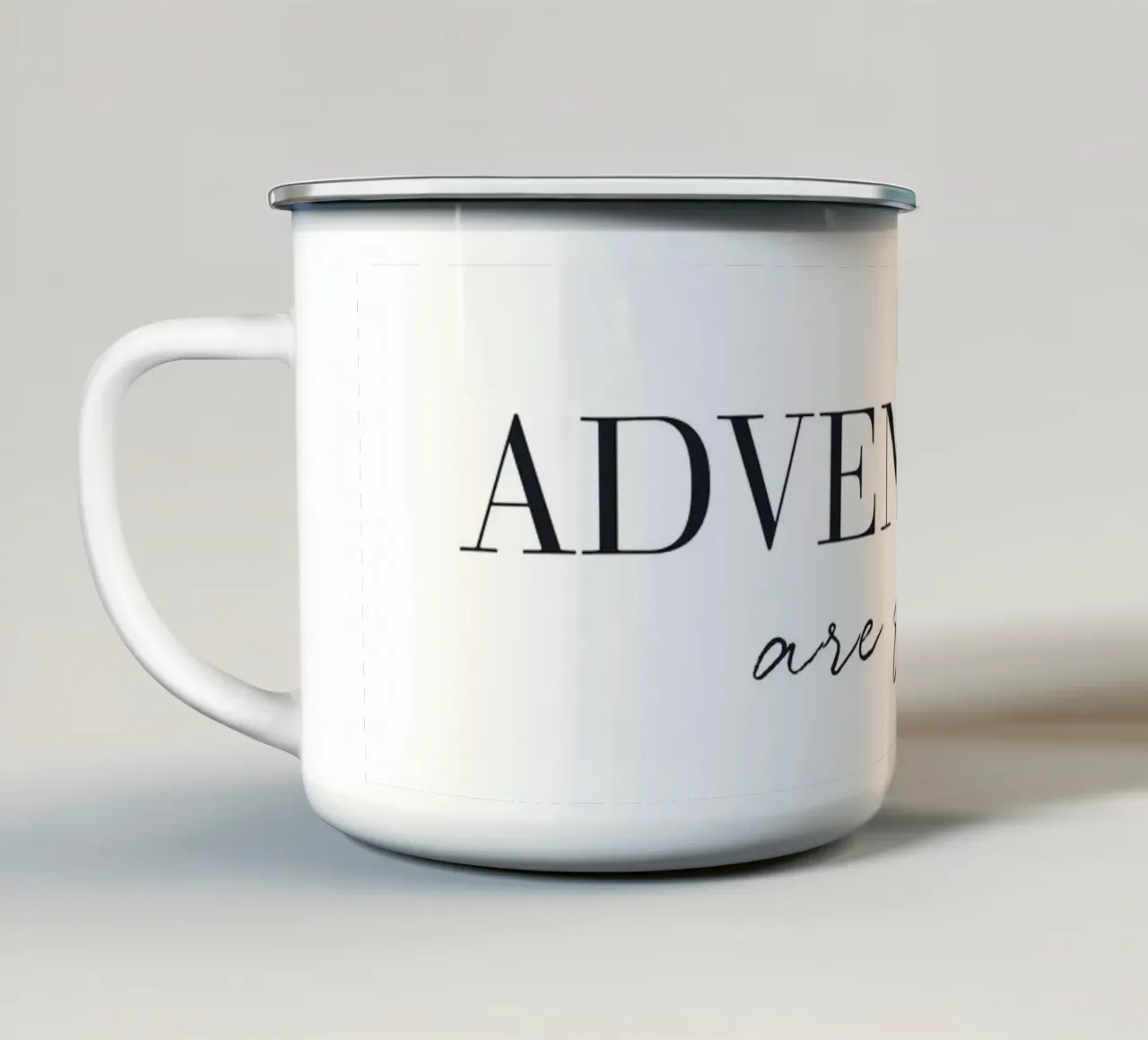 Avventure per l'eternità - Design minimalista tazza in smalto da Whole©