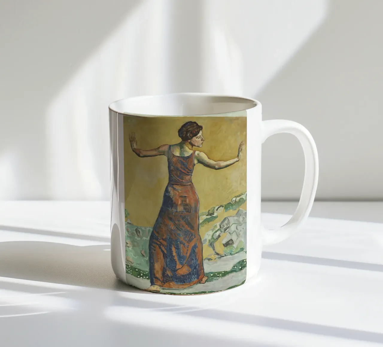 Hodler - Donna felice tazza in ceramica da ARTOTHEK