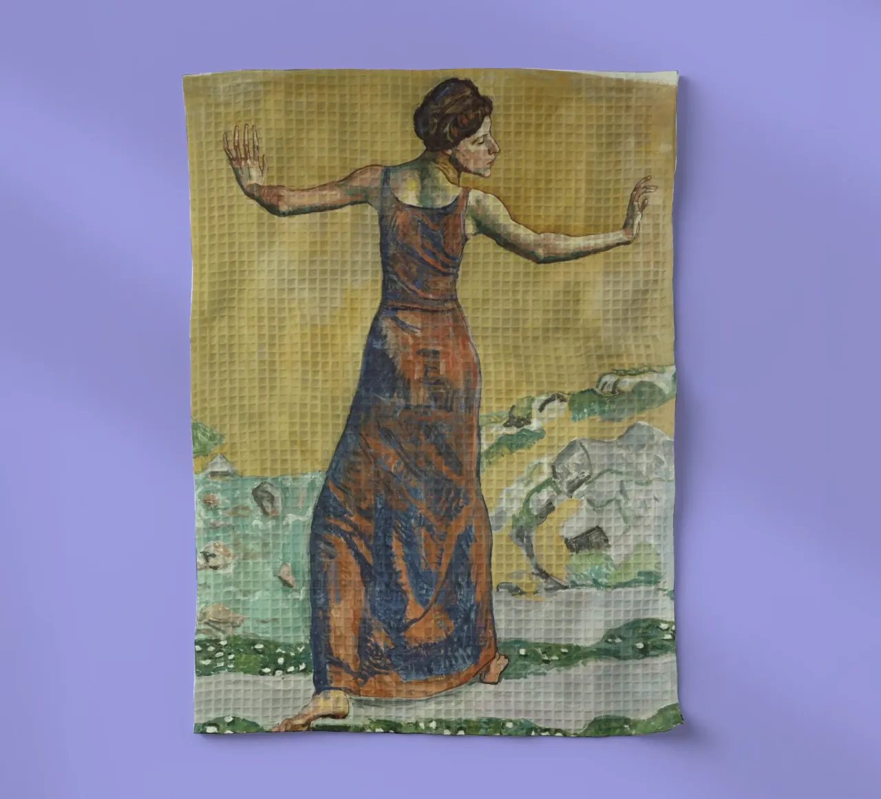Hodler - Donna felice canovaccio da cucina da ARTOTHEK