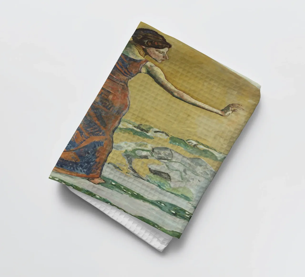 Hodler - Donna felice canovaccio da cucina da ARTOTHEK