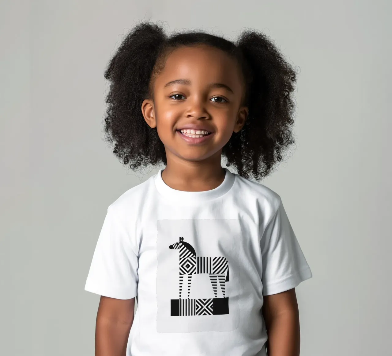Zebra (b&n) t-shirt bambini da Seed & Signal