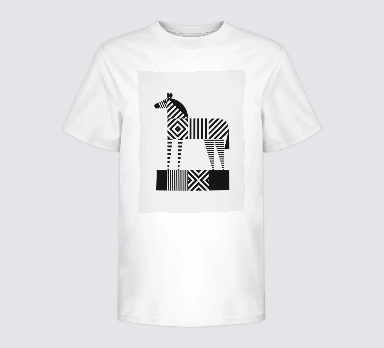 Zebra (b&n) t-shirt bambini da Seed & Signal