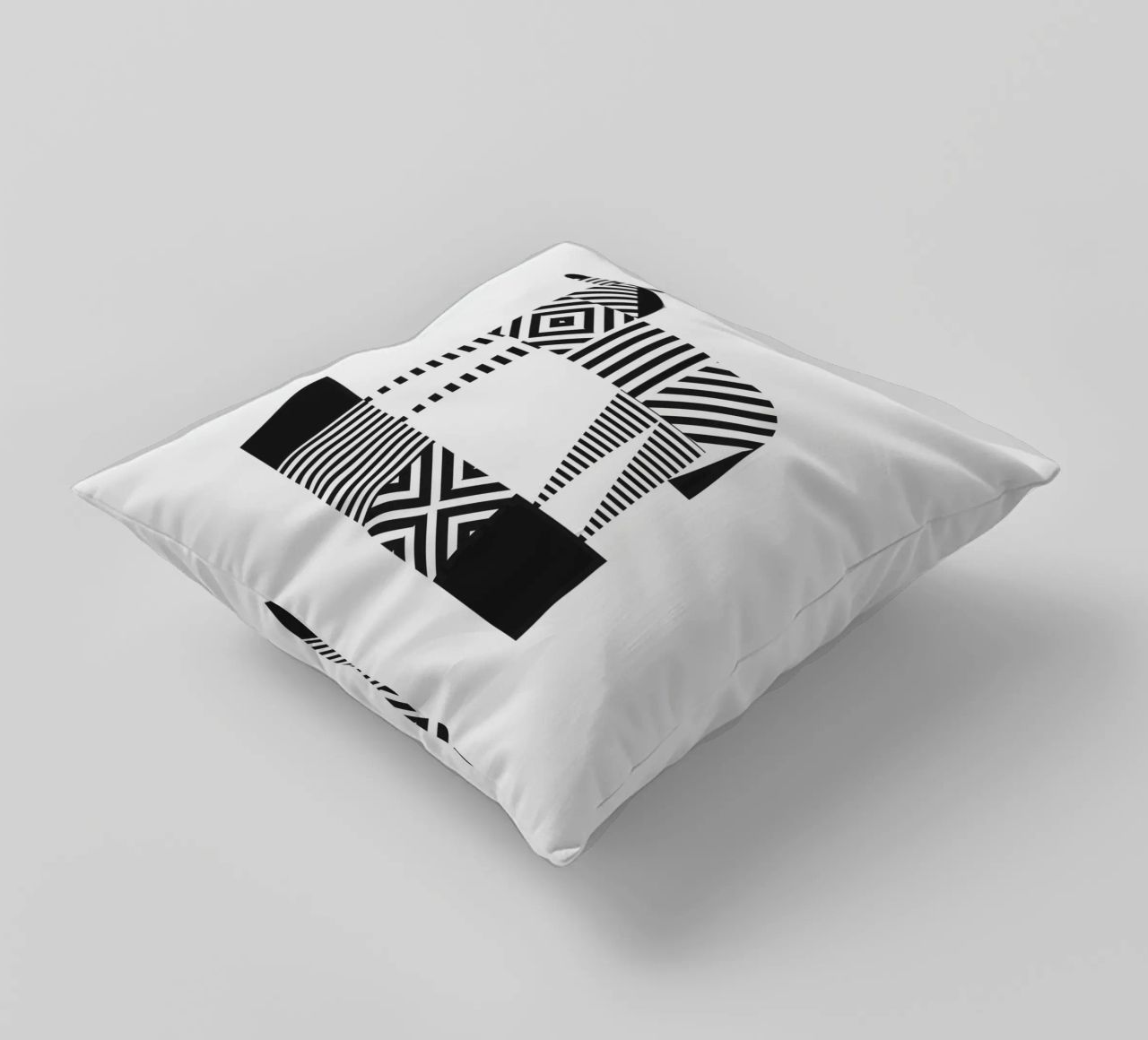 Zebra (b&w) cuscino da Greg Mably Studio