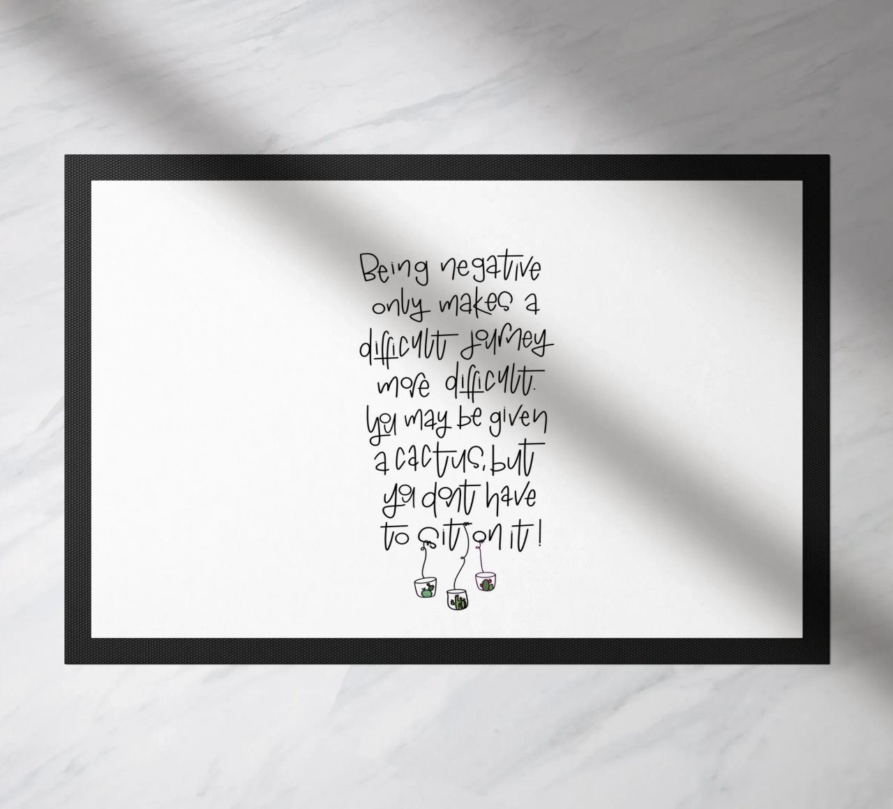 Cactus - don't be negative! zerbino da LIMITED EDITION LETTERS