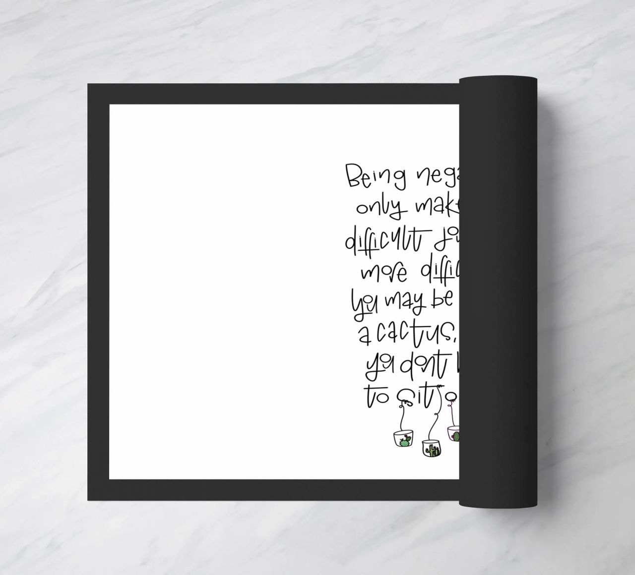 Cactus - don't be negative! zerbino da LIMITED EDITION LETTERS
