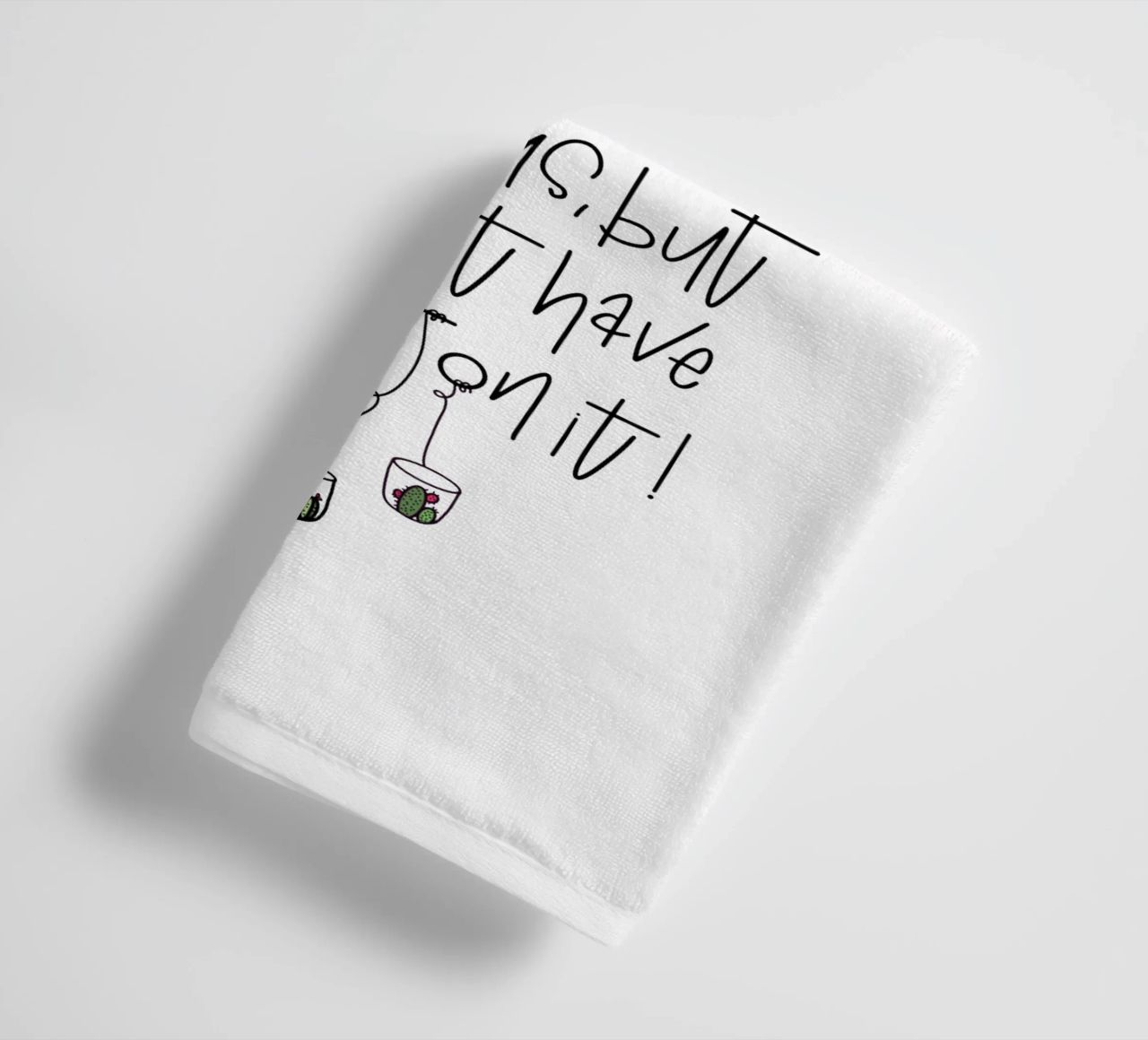 Cactus - don't be negative! asciugamano da bagno da LIMITED EDITION LETTERS