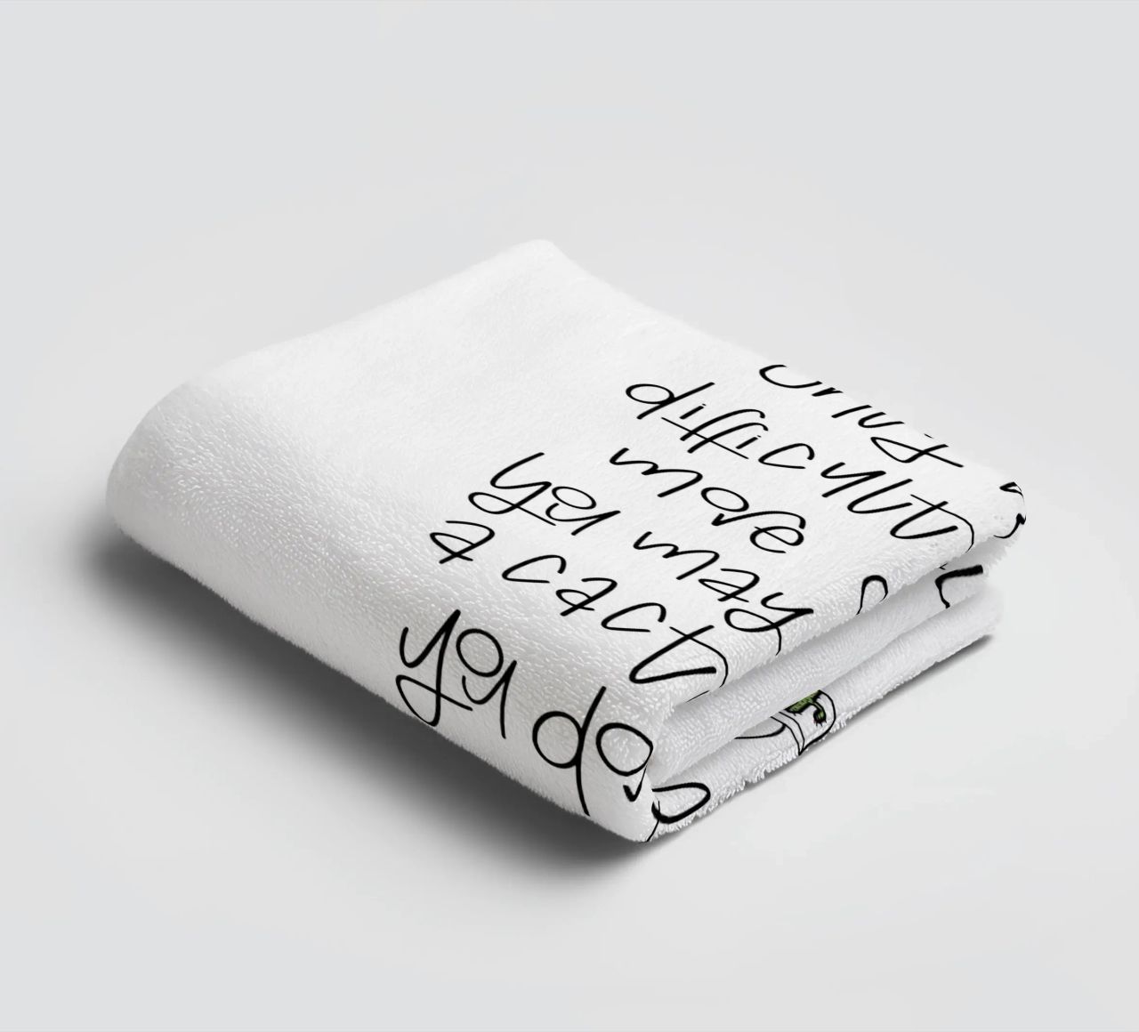 Cactus - don't be negative! asciugamano da bagno da LIMITED EDITION LETTERS