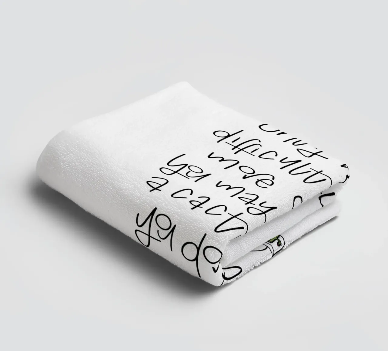 Cactus - don't be negative! toalla de baño de LIMITED EDITION LETTERS
