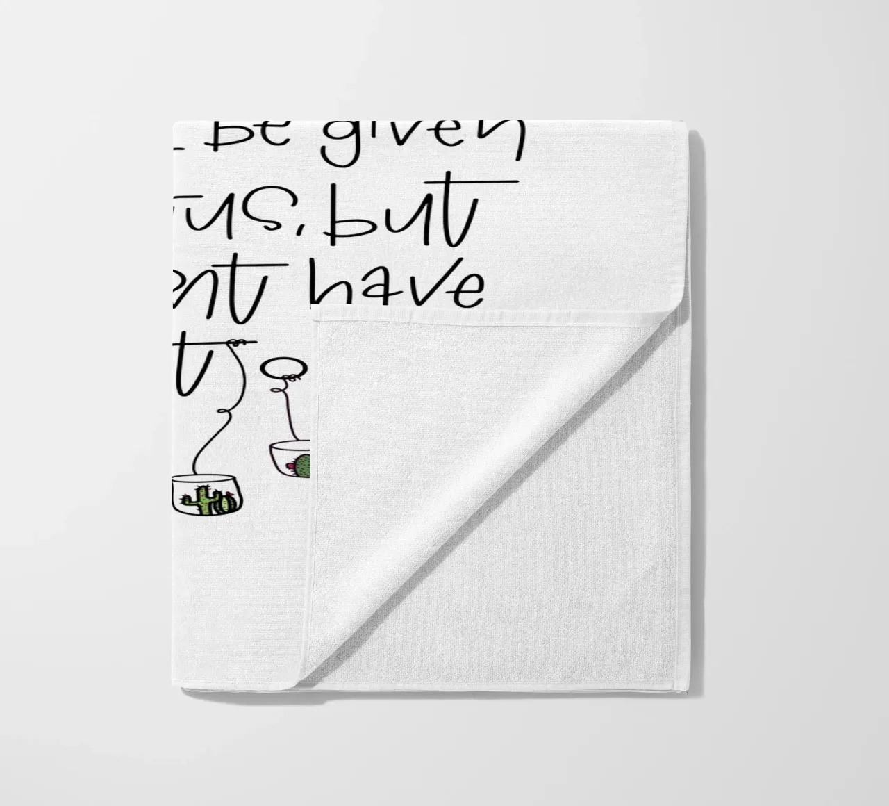 Cactus - don't be negative! telo mare da LIMITED EDITION LETTERS