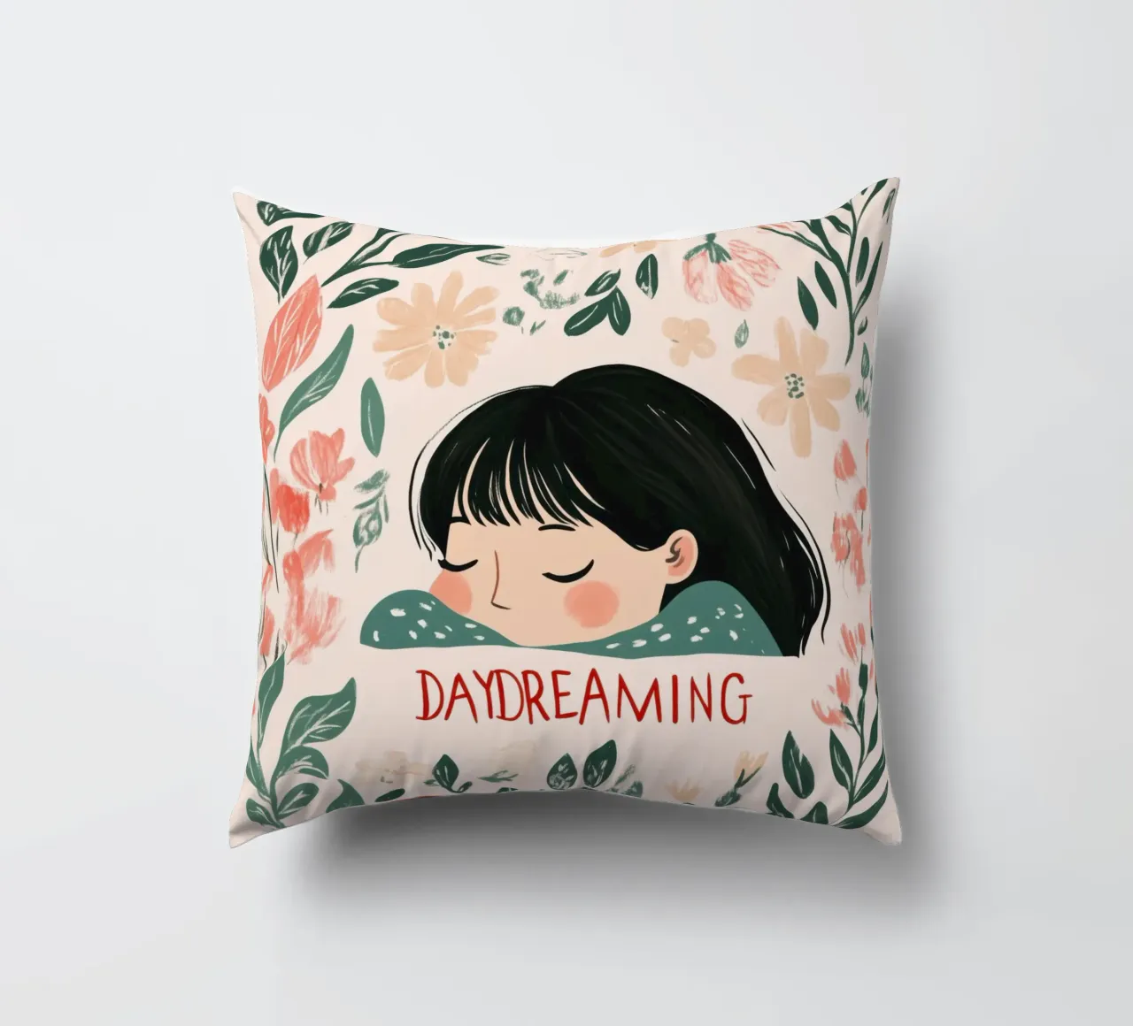 Day Dreaming (Version 3) cuscino da treechild