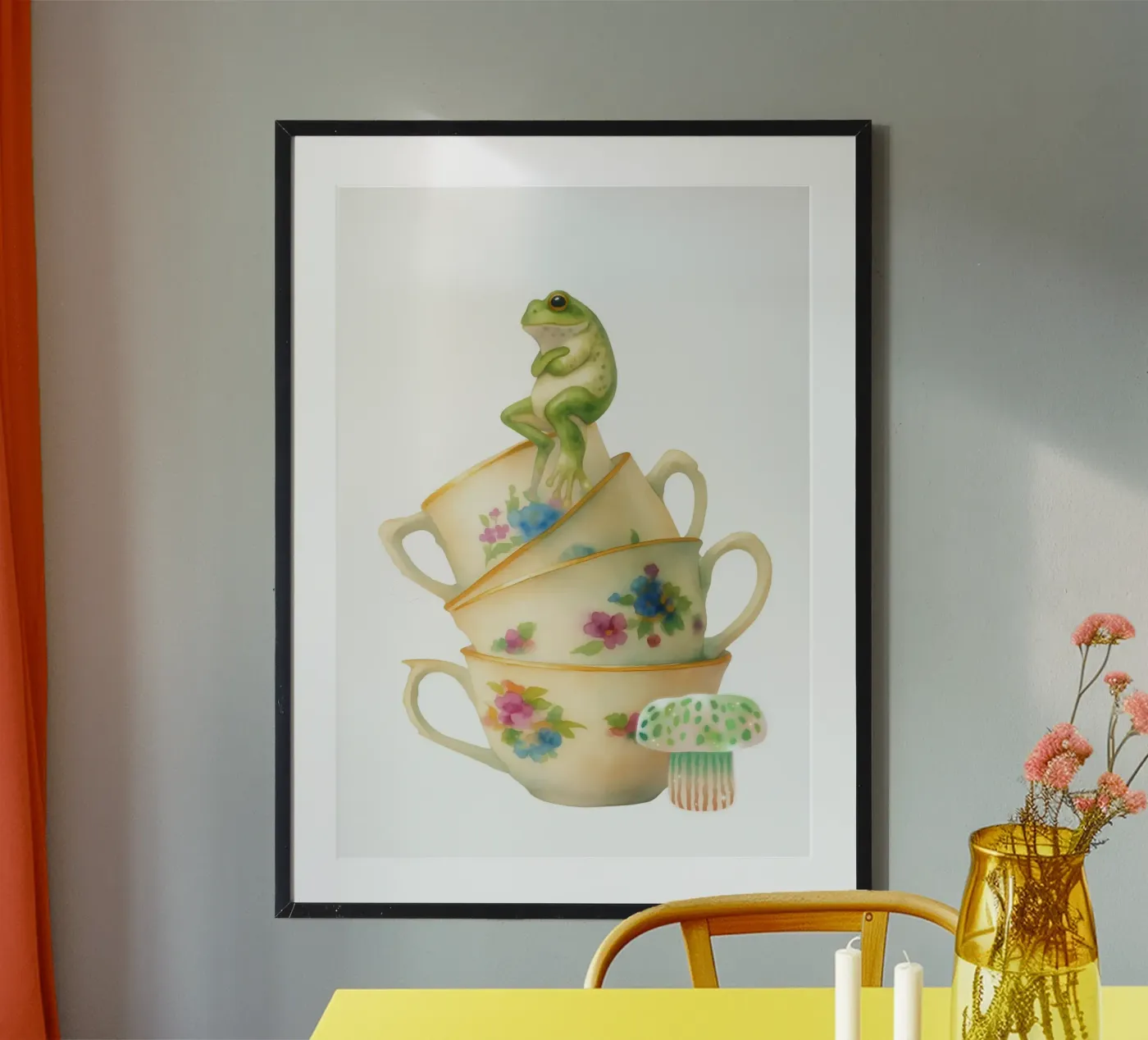 Whimsical frog poster da Funkydays