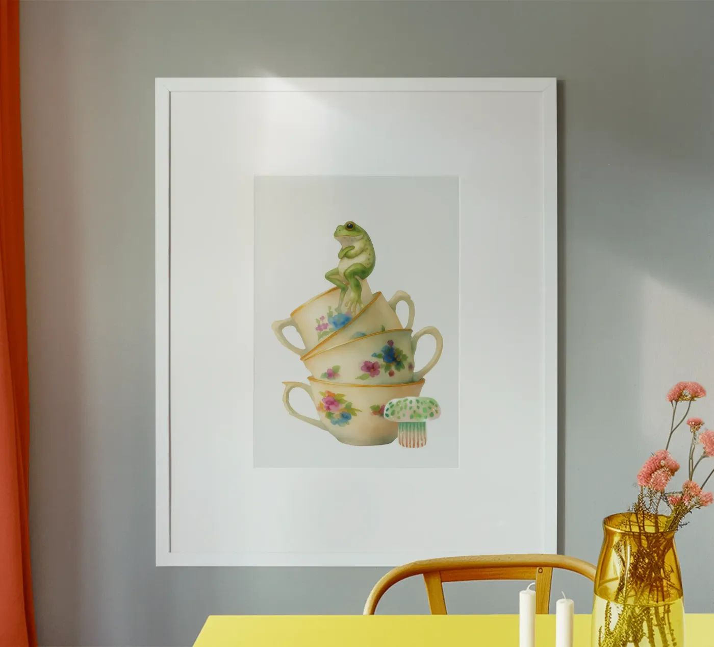 Whimsical frog poster da Funkydays