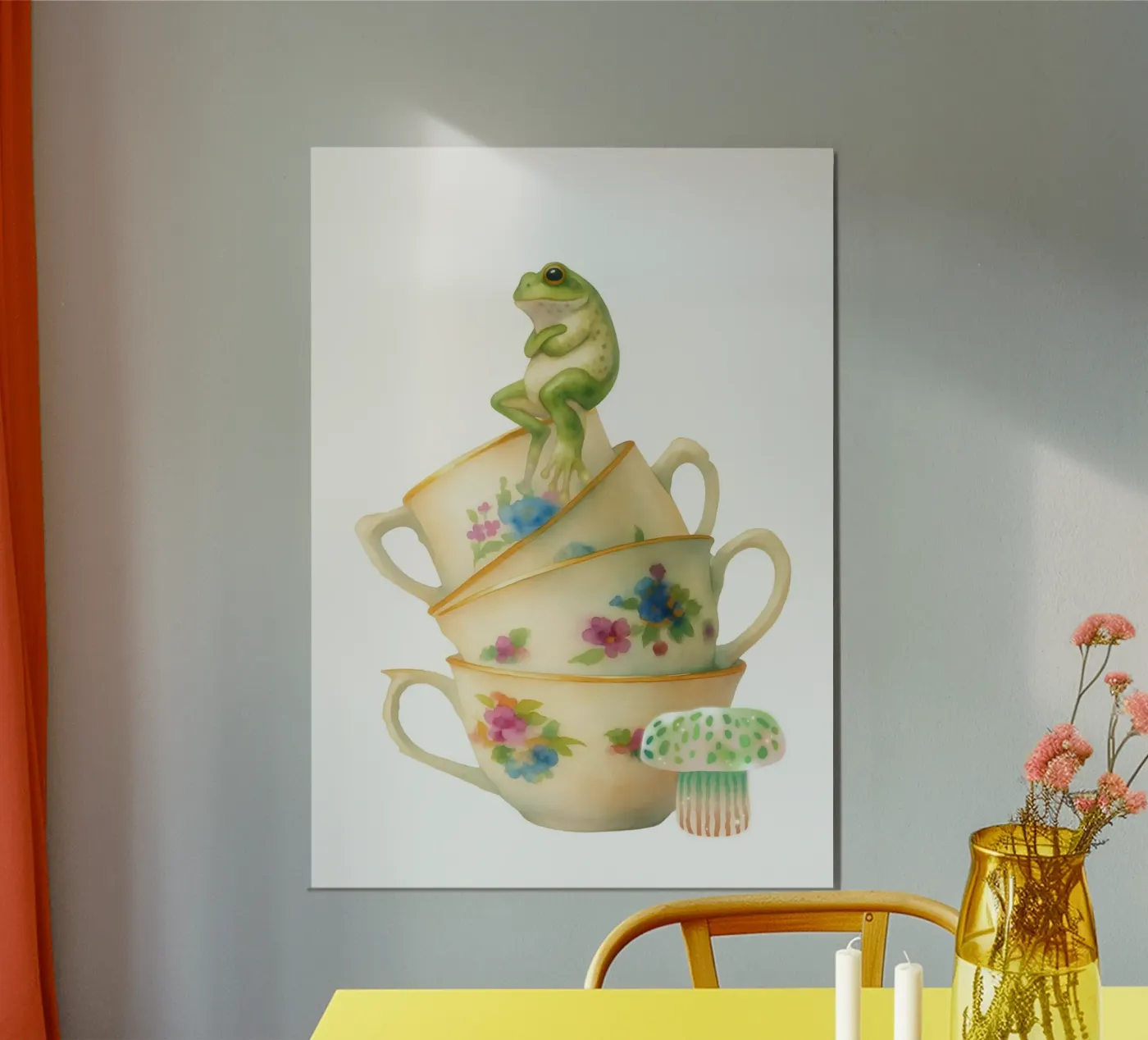 Whimsical frog poster da Funkydays