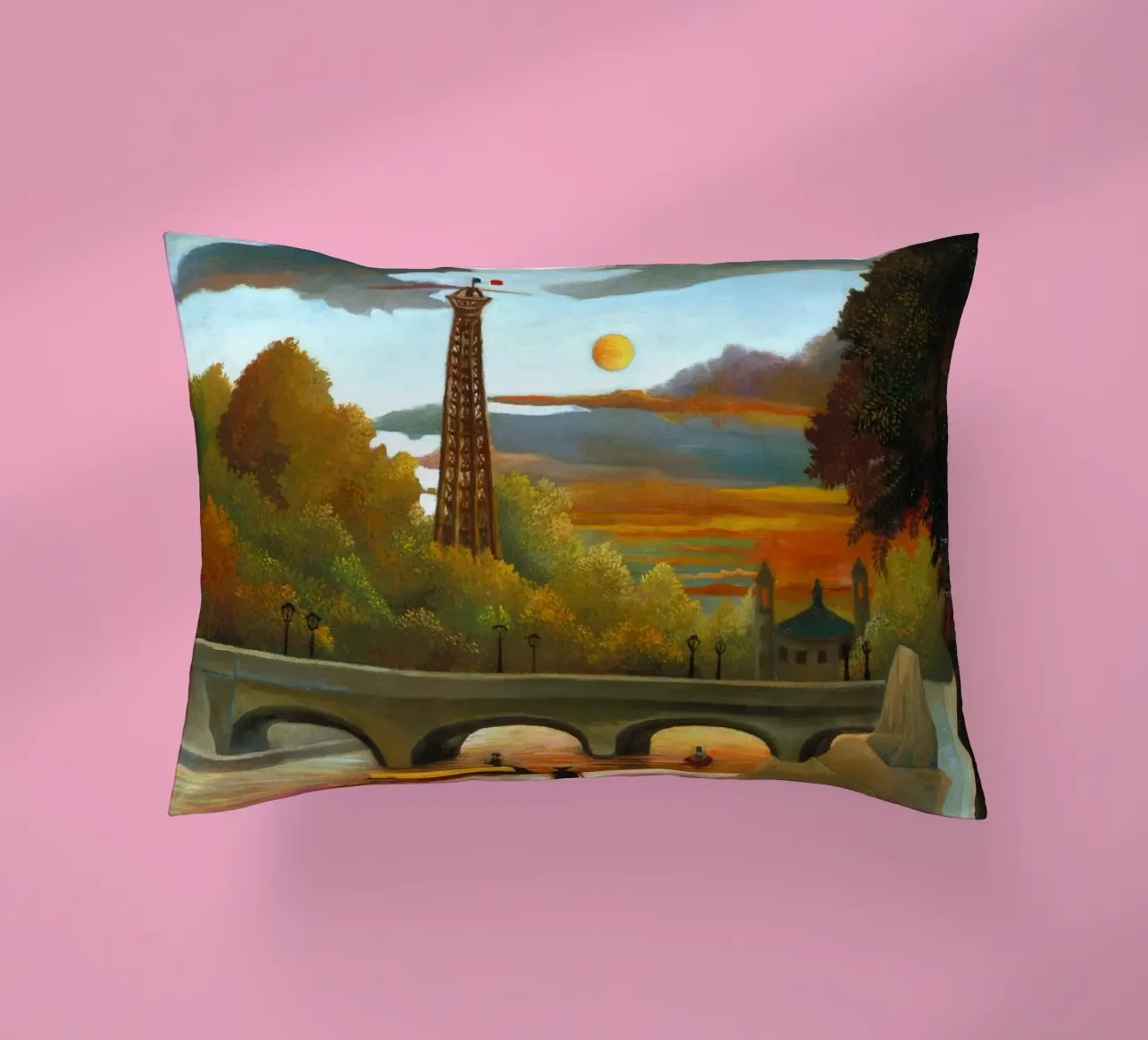 Henri Rousseau - Senna e Torre Eiffel cuscino da ARTOTHEK