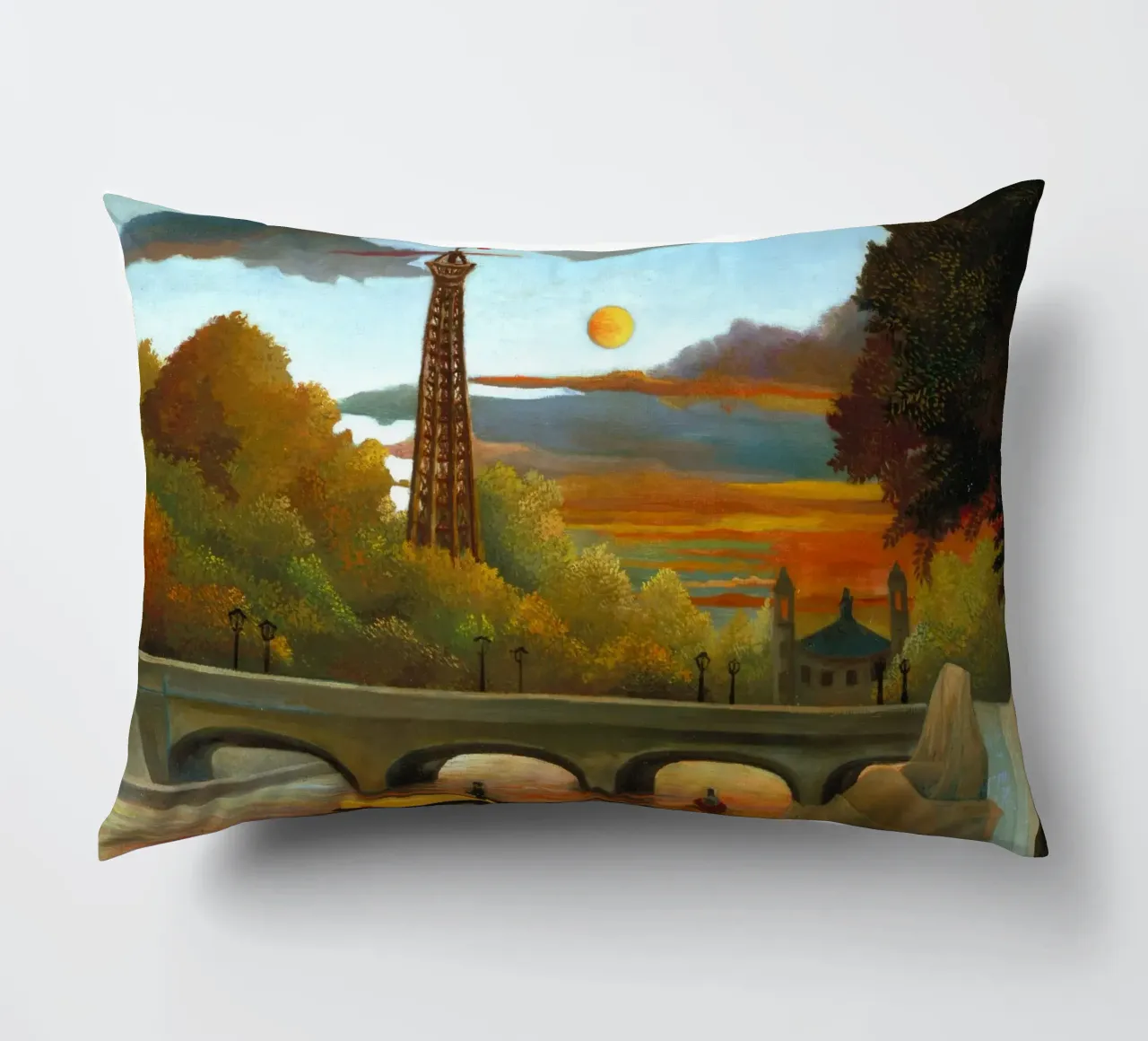 Henri Rousseau - Senna e Torre Eiffel cuscino da ARTOTHEK