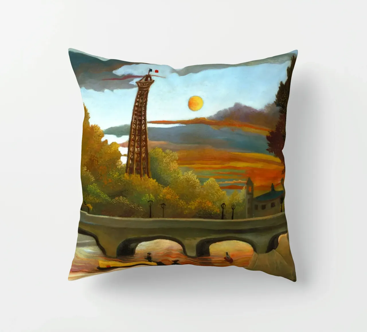 Henri Rousseau - Senna e Torre Eiffel cuscino da ARTOTHEK