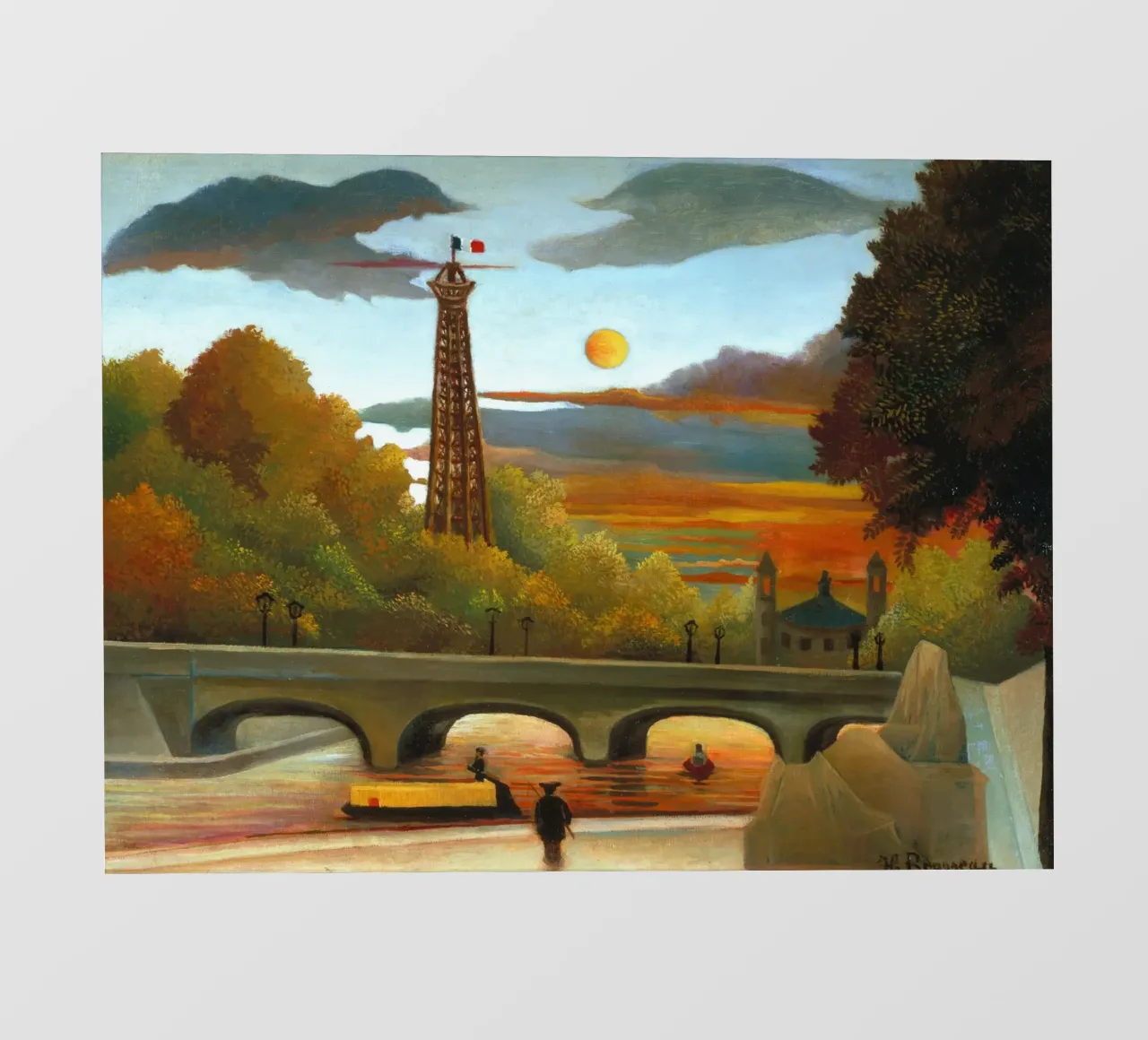 Henri Rousseau - Senna e Torre Eiffel pellicola backlit da ARTOTHEK