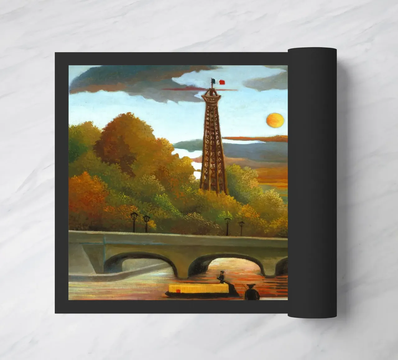 Henri Rousseau - Senna e Torre Eiffel zerbino da ARTOTHEK