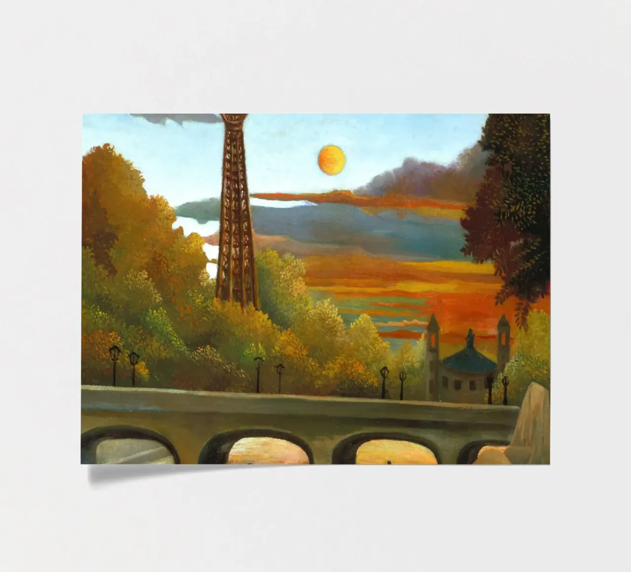 Henri Rousseau - Senna e Torre Eiffel foglio adesivo da ARTOTHEK