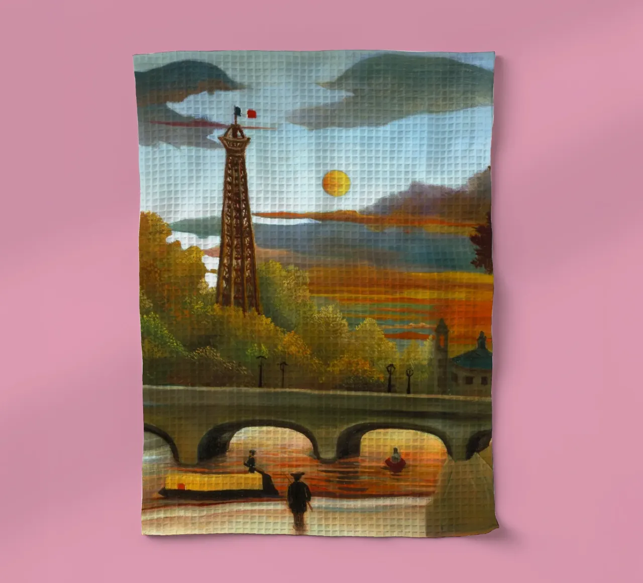 Henri Rousseau - Senna e Torre Eiffel canovaccio da cucina da ARTOTHEK