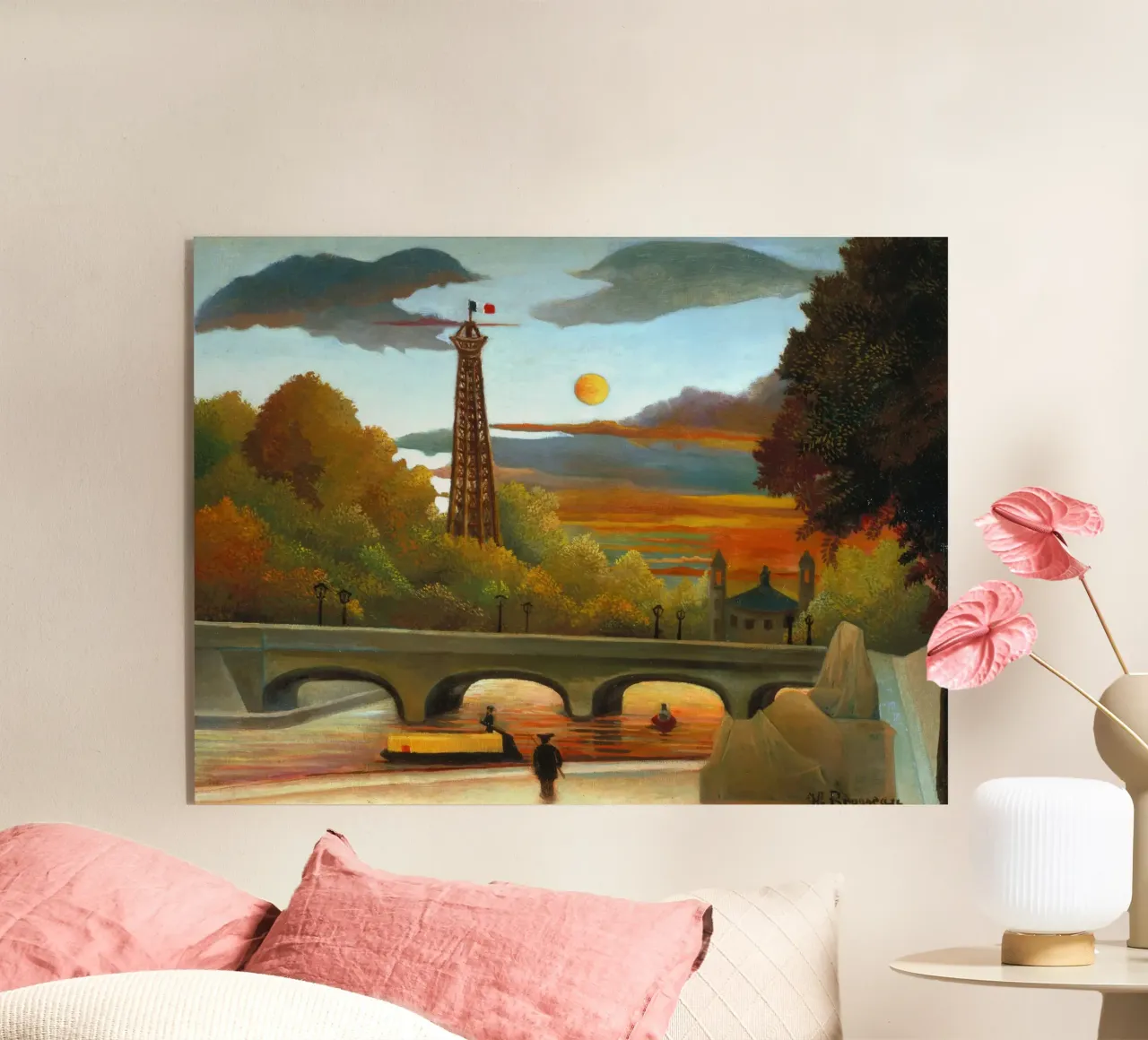 Henri Rousseau - Senna e Torre Eiffel plexiglass da ARTOTHEK