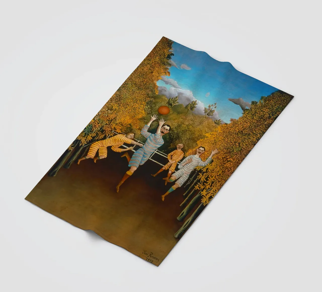 Henri Rousseau - I giocatori di calcio coperta in pile da ARTOTHEK
