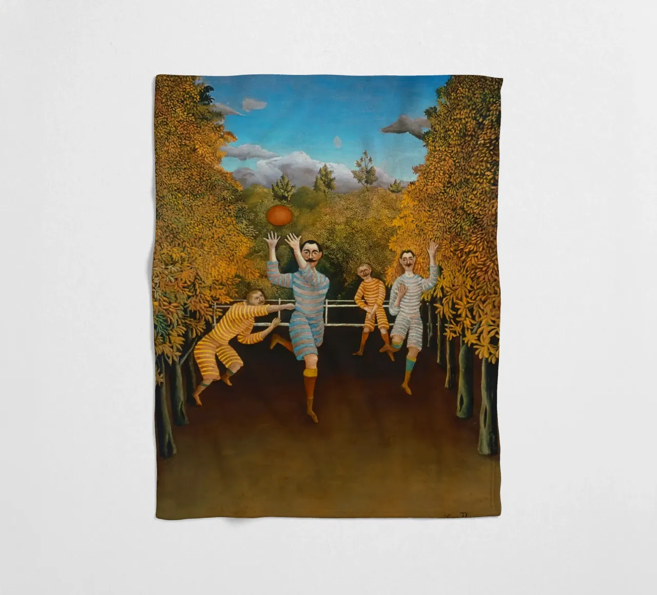 Henri Rousseau - I giocatori di calcio coperta in pile da ARTOTHEK