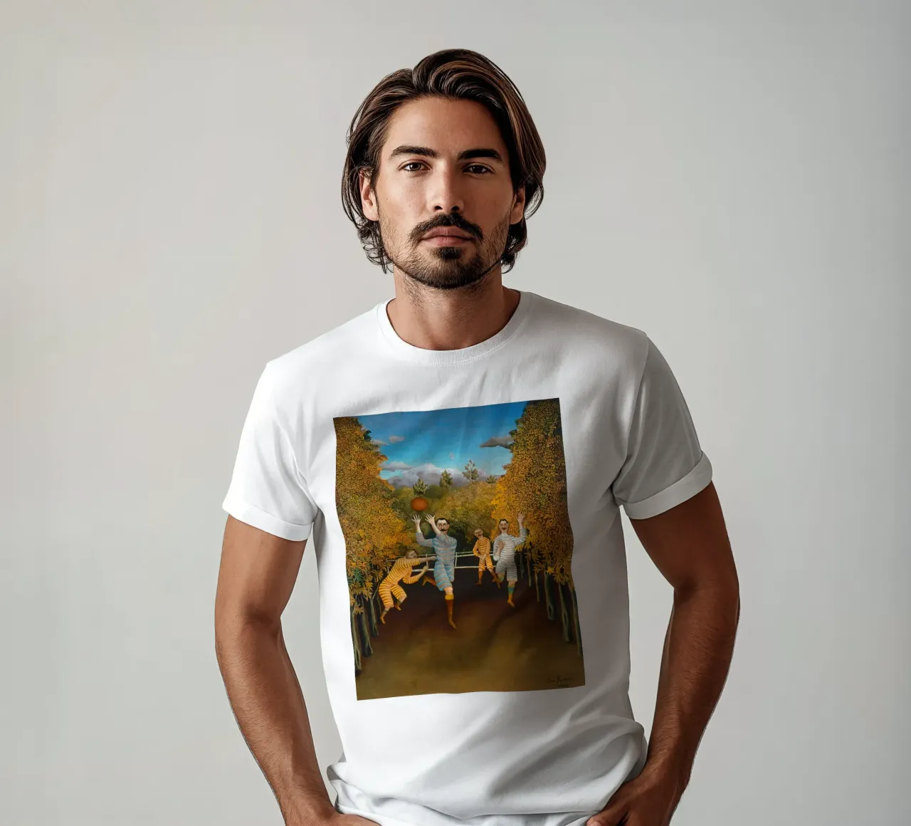 Henri Rousseau - I giocatori di calcio t-shirt da ARTOTHEK