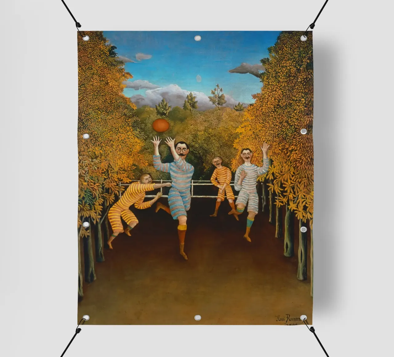 Henri Rousseau - I giocatori di calcio telo in pvc da ARTOTHEK