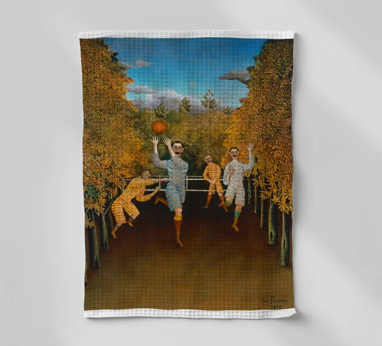 Henri Rousseau - I giocatori di calcio canovaccio da cucina da ARTOTHEK