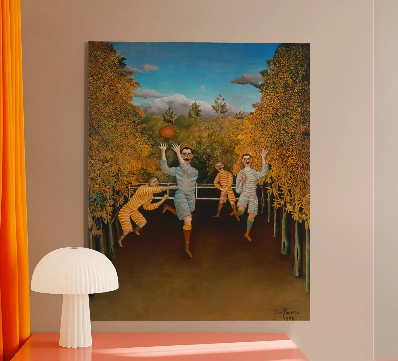Henri Rousseau - I giocatori di calcio plexiglass da ARTOTHEK