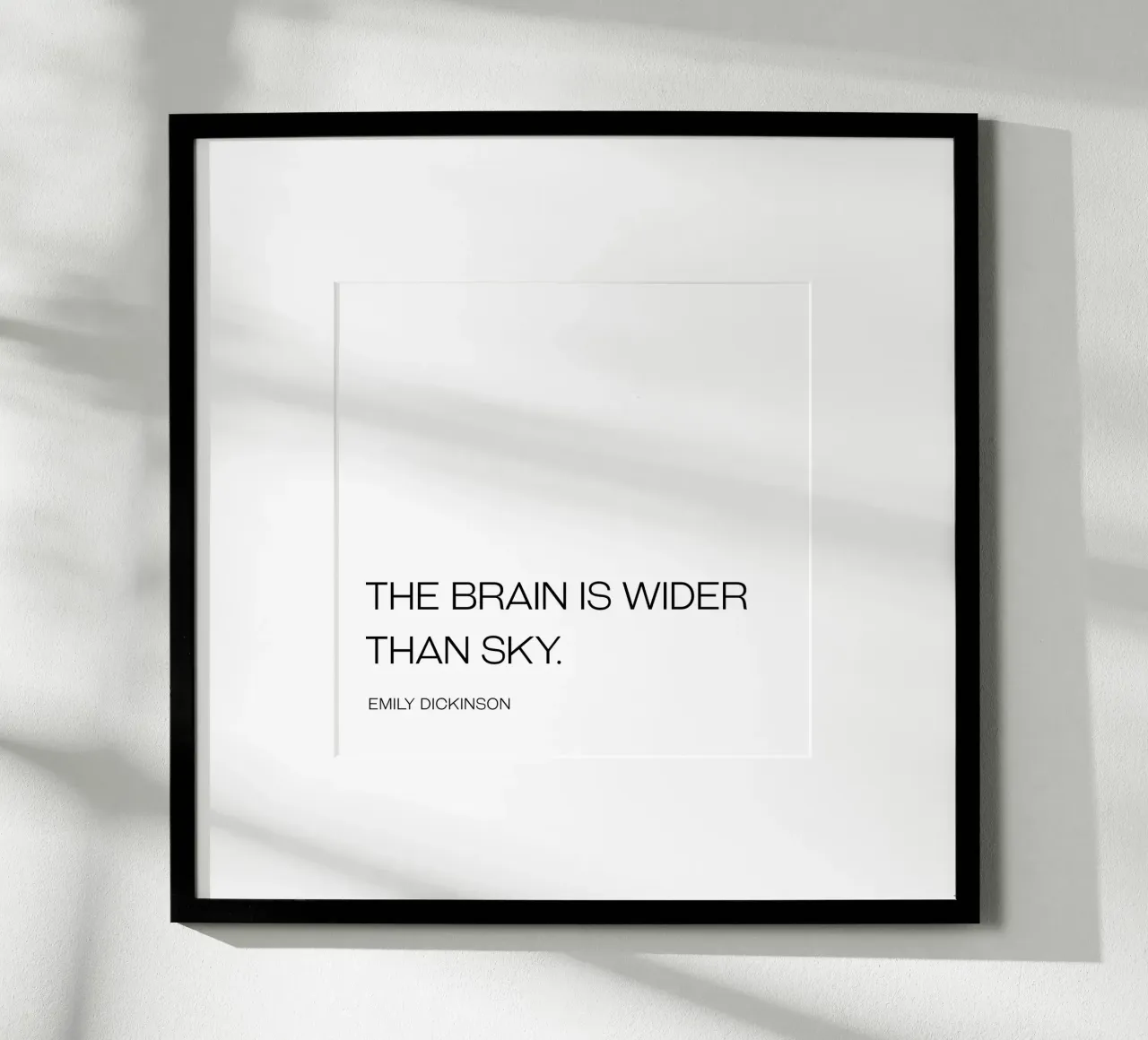 Il cervello è più ampio del cielo poster da Paigaam Studio