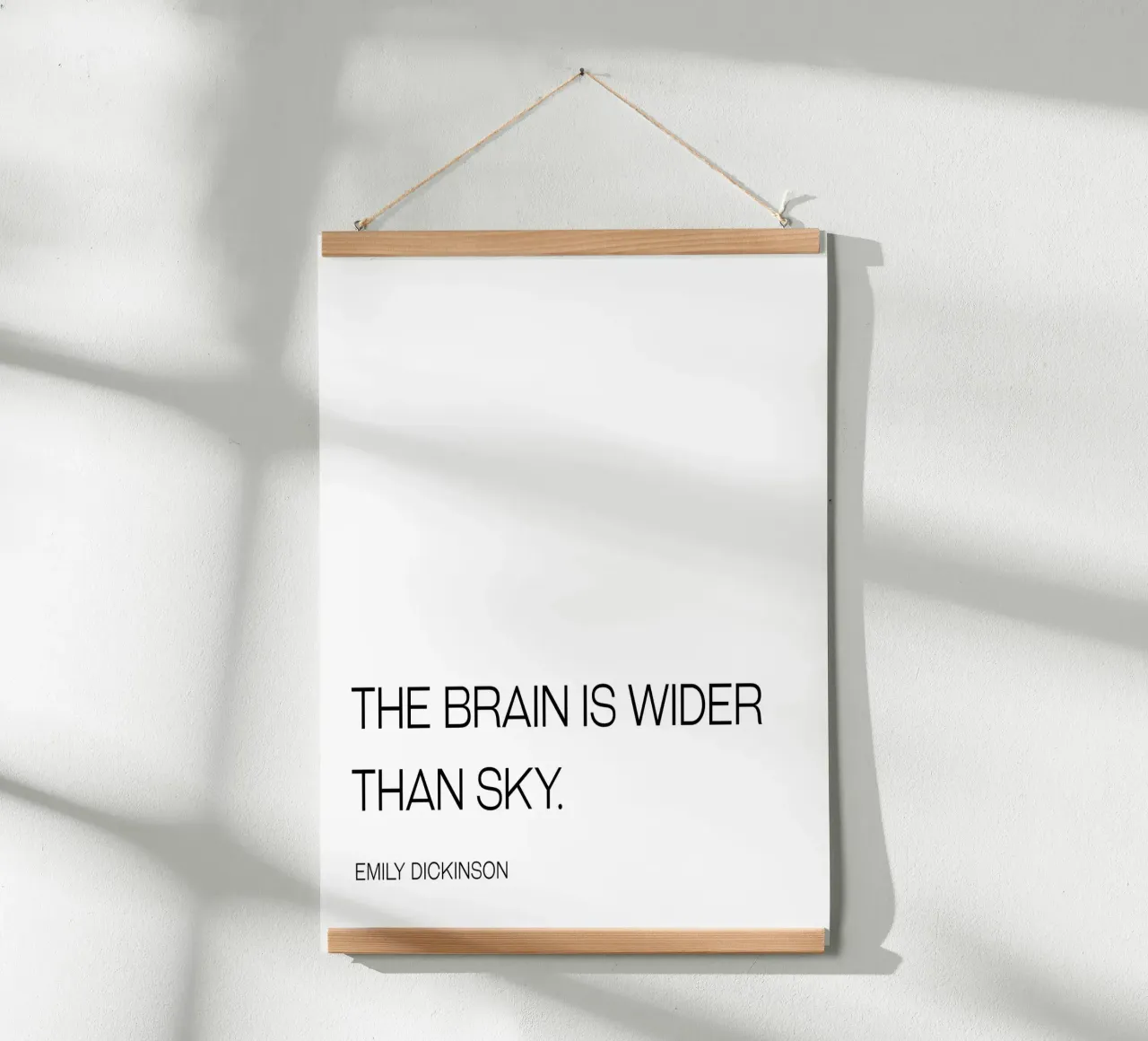 Il cervello è più ampio del cielo poster da Paigaam Studio