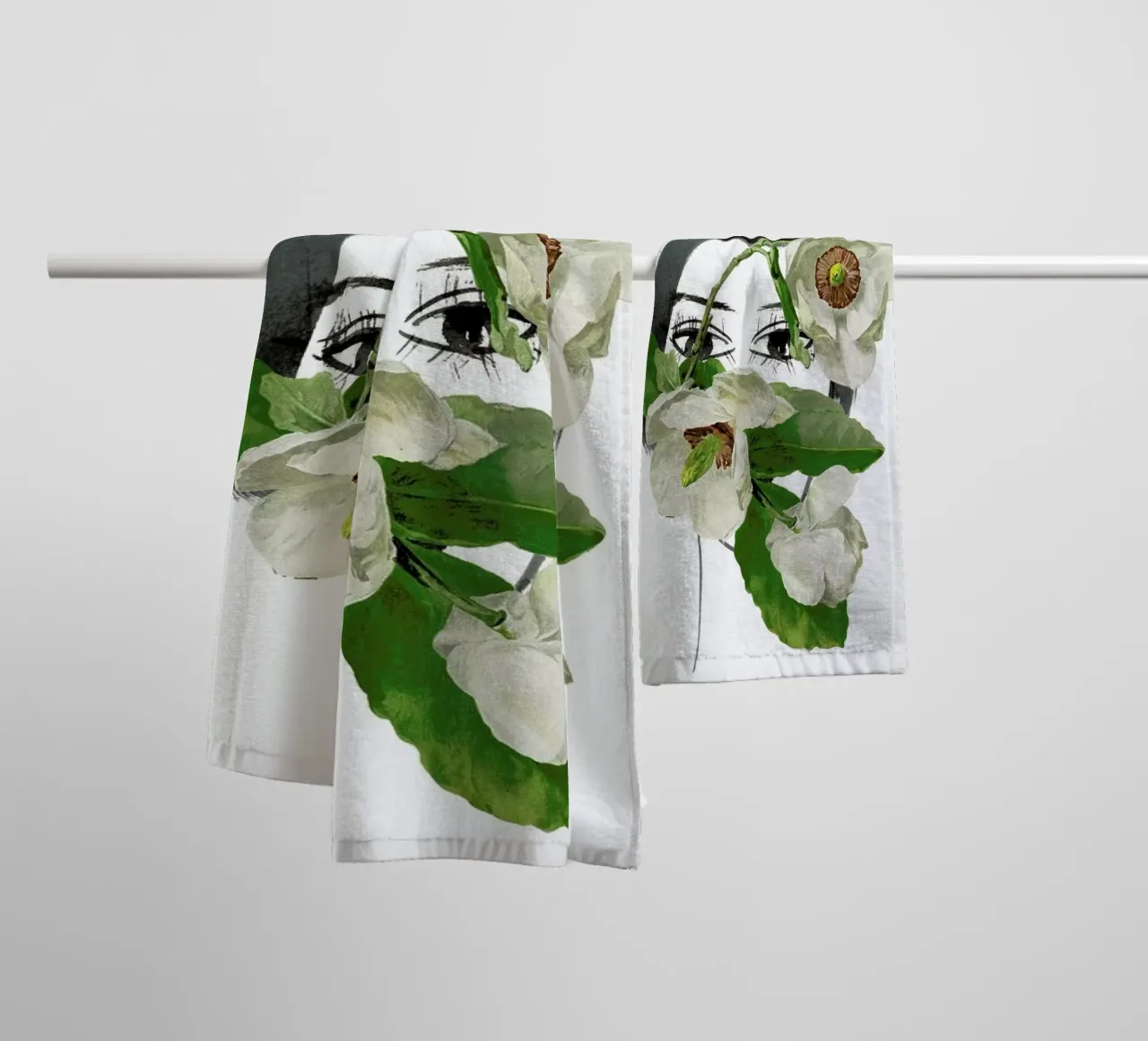 Look through the Flowers 1 asciugamano da bagno da Rococco LA