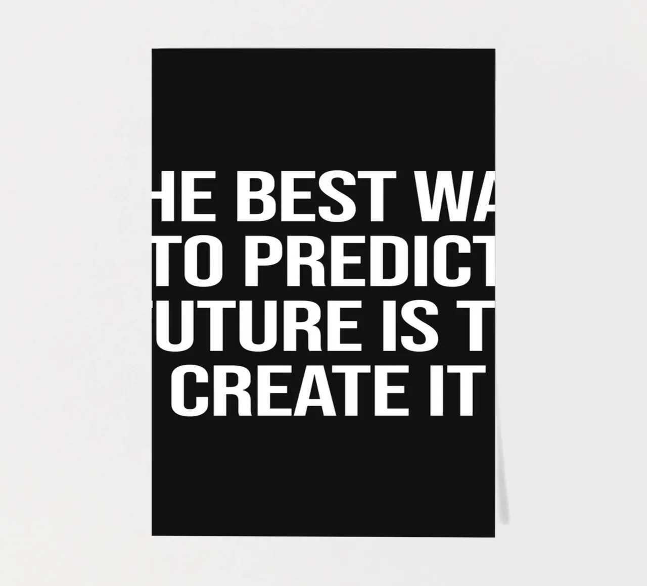 The best way to predict future is to create it quote sticker sheet by Paigaam Studio