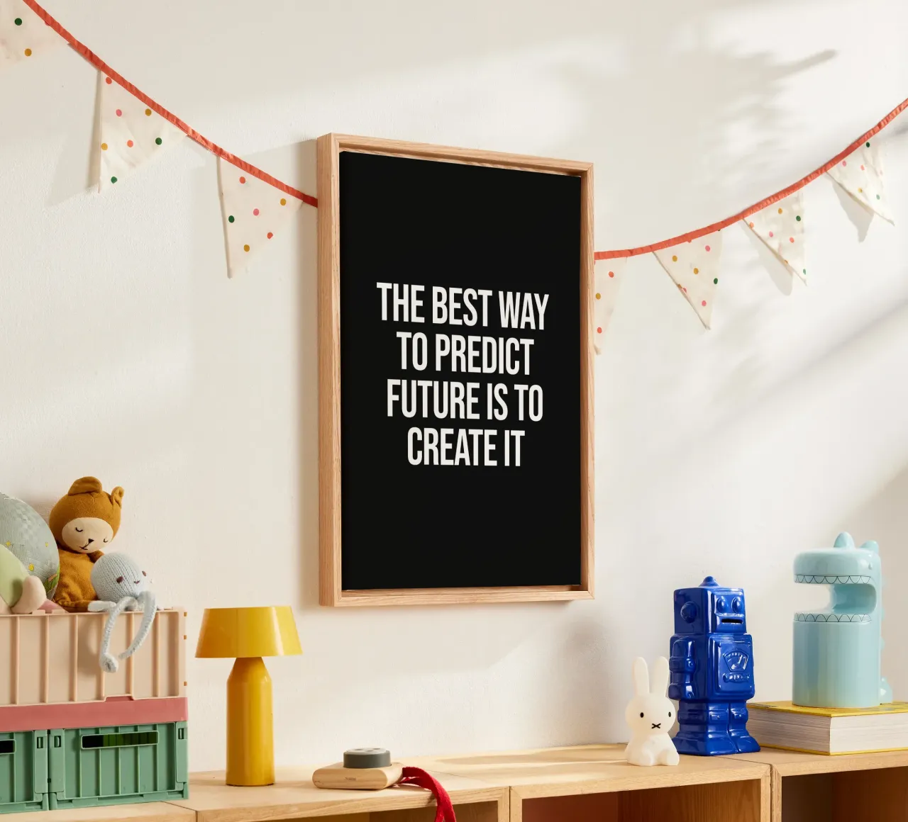 The best way to predict future is to create it quote canvas by Paigaam Studio