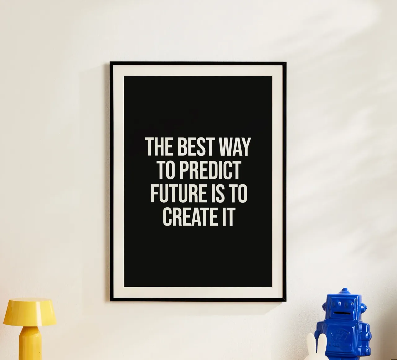 The best way to predict future is to create it quote hahnemühle by Paigaam Studio