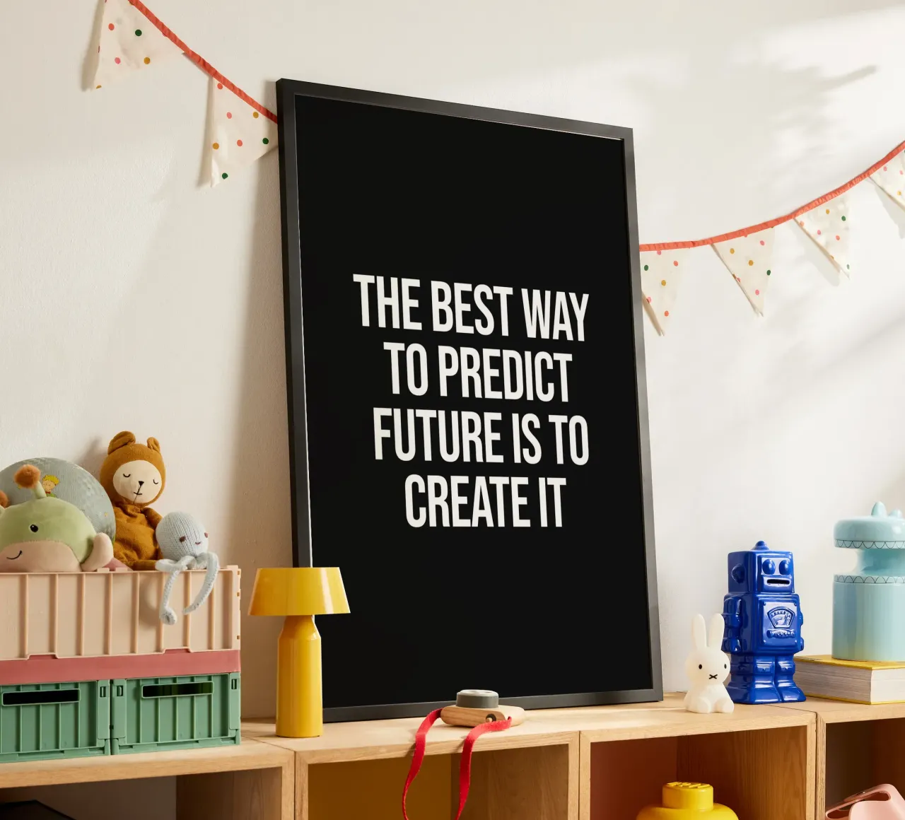 The best way to predict future is to create it quote hahnemühle by Paigaam Studio