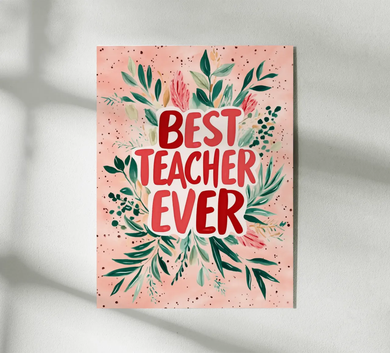 Best Teacher Ever (Version 1) plexiglass da treechild