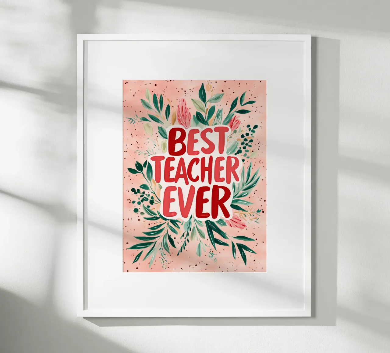 Best Teacher Ever (Version 1) carta hahnemühle da treechild