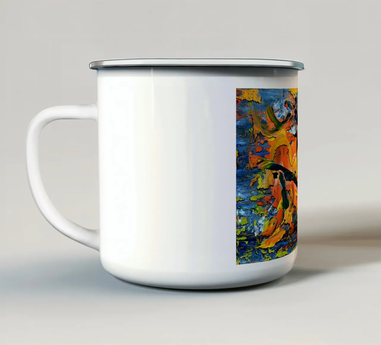 IDEAL GIFT 10 tazza in smalto da Thierry Vobmann Abstract painting