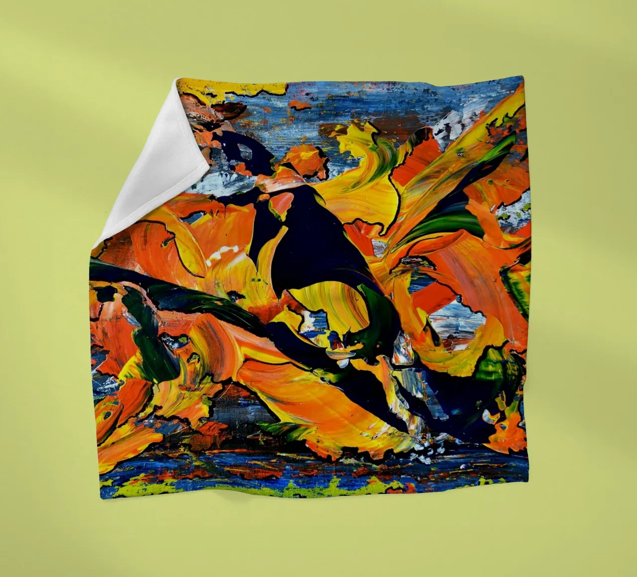IDEAL GIFT 10 coperta in pile da Thierry Vobmann Abstract painting
