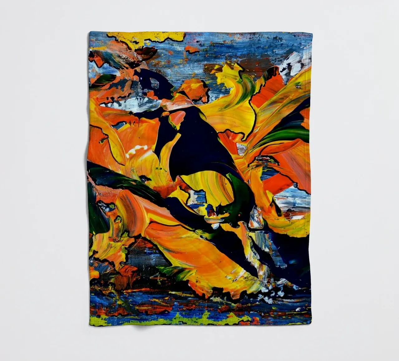 IDEAL GIFT 10 coperta in pile da Thierry Vobmann Abstract painting