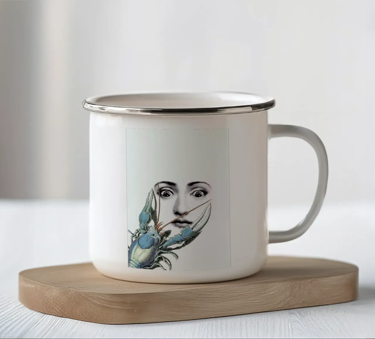 WOW2 tazza in smalto da Rococco LA