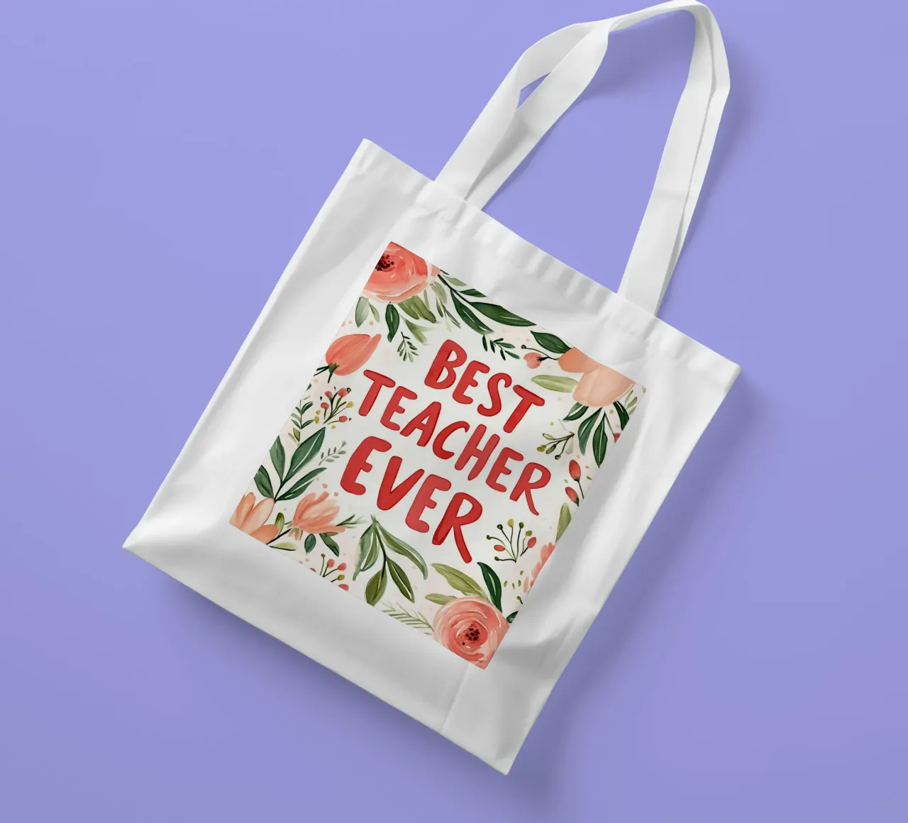Best Teacher Ever (Version 2) borsa in juta da treechild