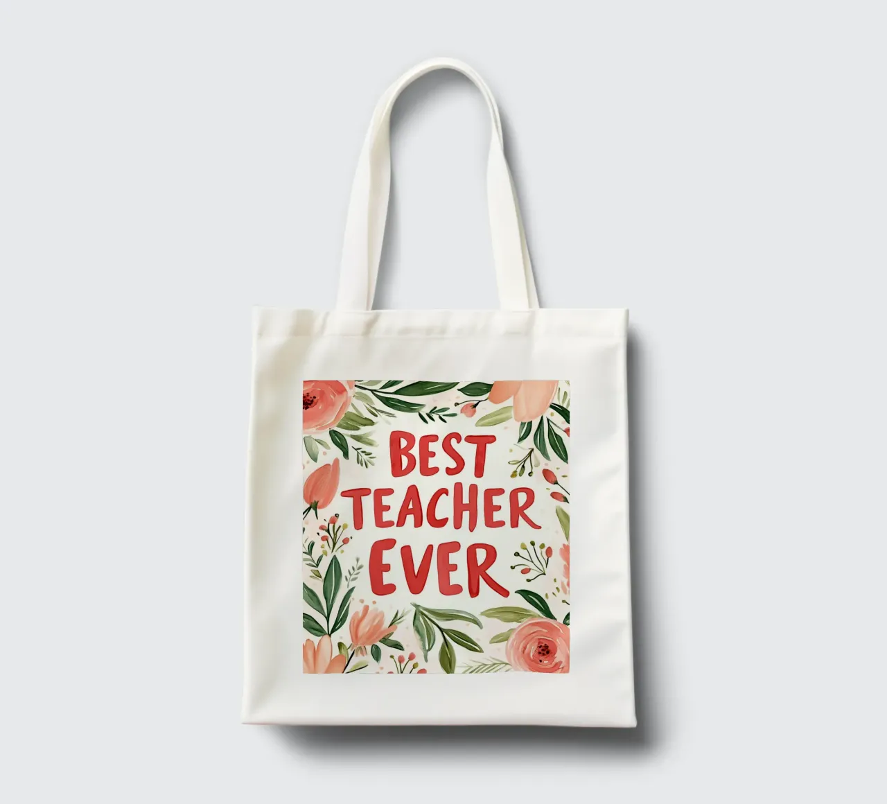 Best Teacher Ever (Version 2) borsa in juta da treechild