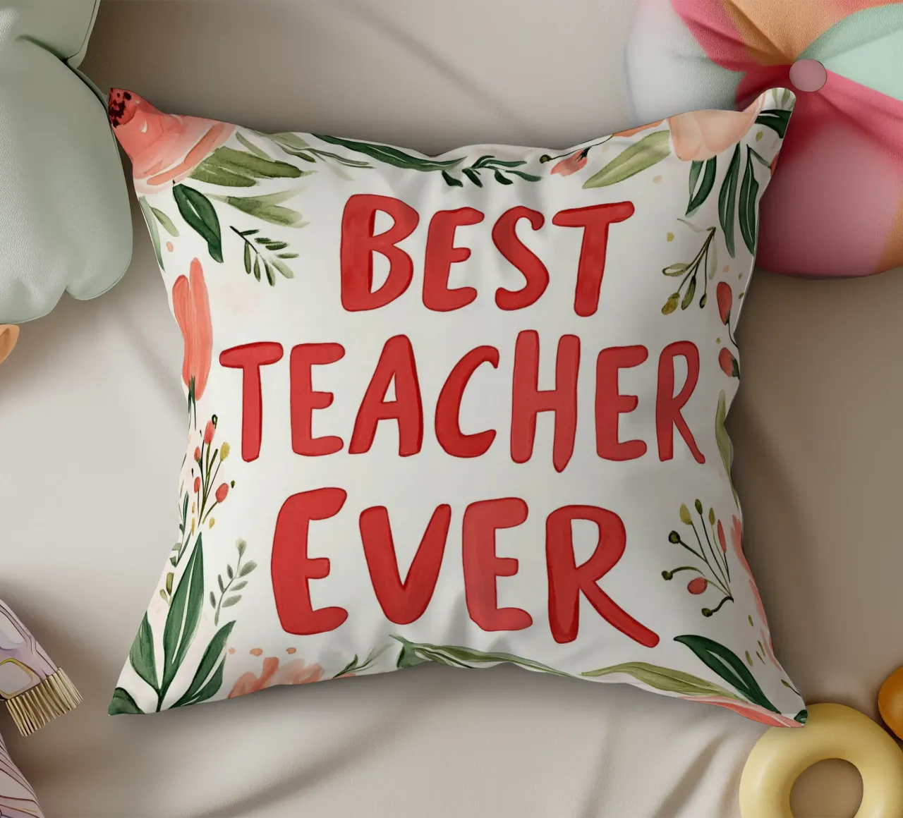 Best Teacher Ever (Version 2) cuscino da treechild