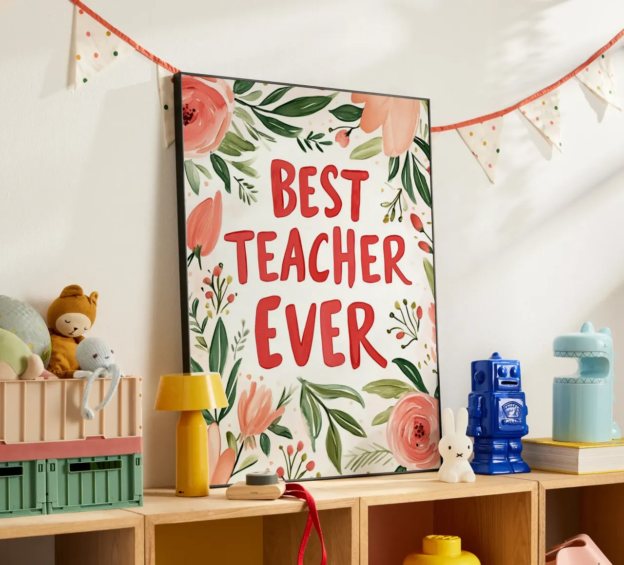 Best Teacher Ever (Version 2) alluminio dibond da treechild
