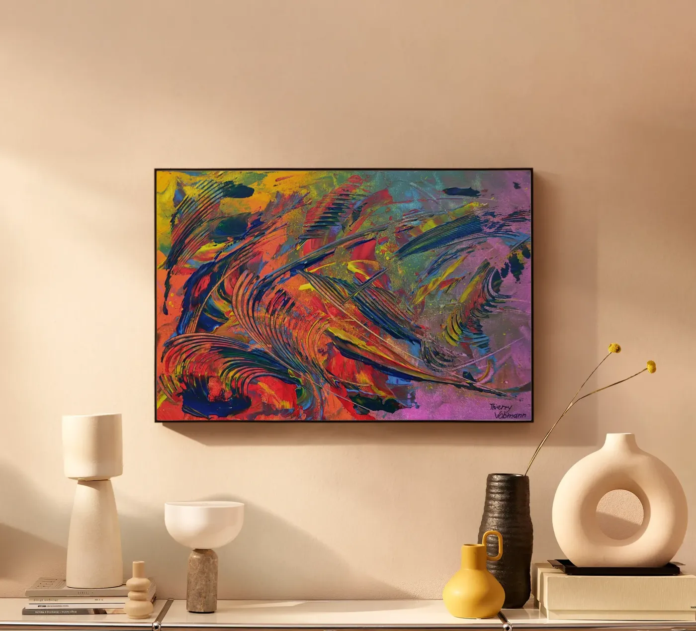 IDEAL GIFT 14 plexiglass da Thierry Vobmann Abstract painting