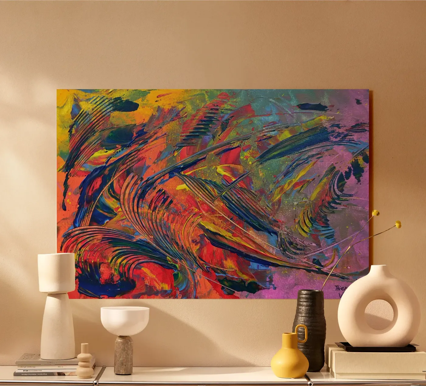 IDEAL GIFT 14 plexiglass da Thierry Vobmann Abstract painting